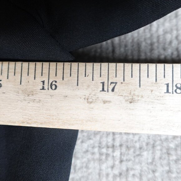 Burberry Womens Blazer 6 Black Peak Lapels Single Vent Made in Portugal - Picture 13 of 16